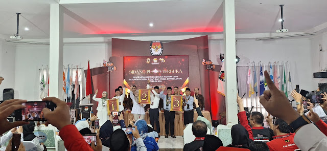 Dokumentasi pengawasan Sidang Pleno Terbuka Pengundian dan Penetapan Nomor Urut Pasangan Calon Bupati dan Wakil Bupati Kendal Tahun 2024