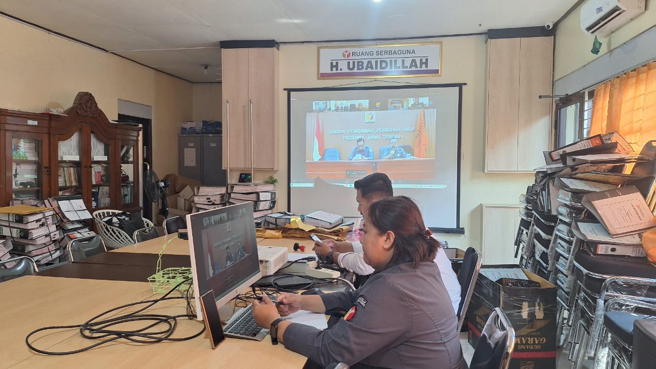 Dokumentasi Rapat Koordinasi Tindak Lanjut Pengelolaan Arsip Divisi Penanganan Pelanggaran Pada Pemilu dan Pemilihan tahun 2024