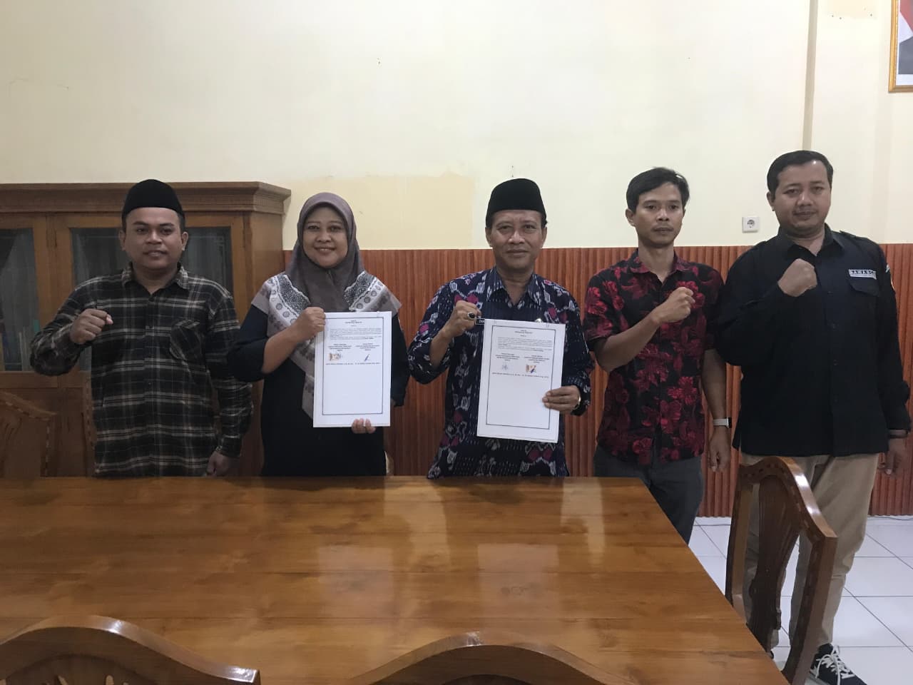 Dokumentasi penandatanganan Nota Kesepahaman (MoU) di Kantor Kemenag Kendal.
