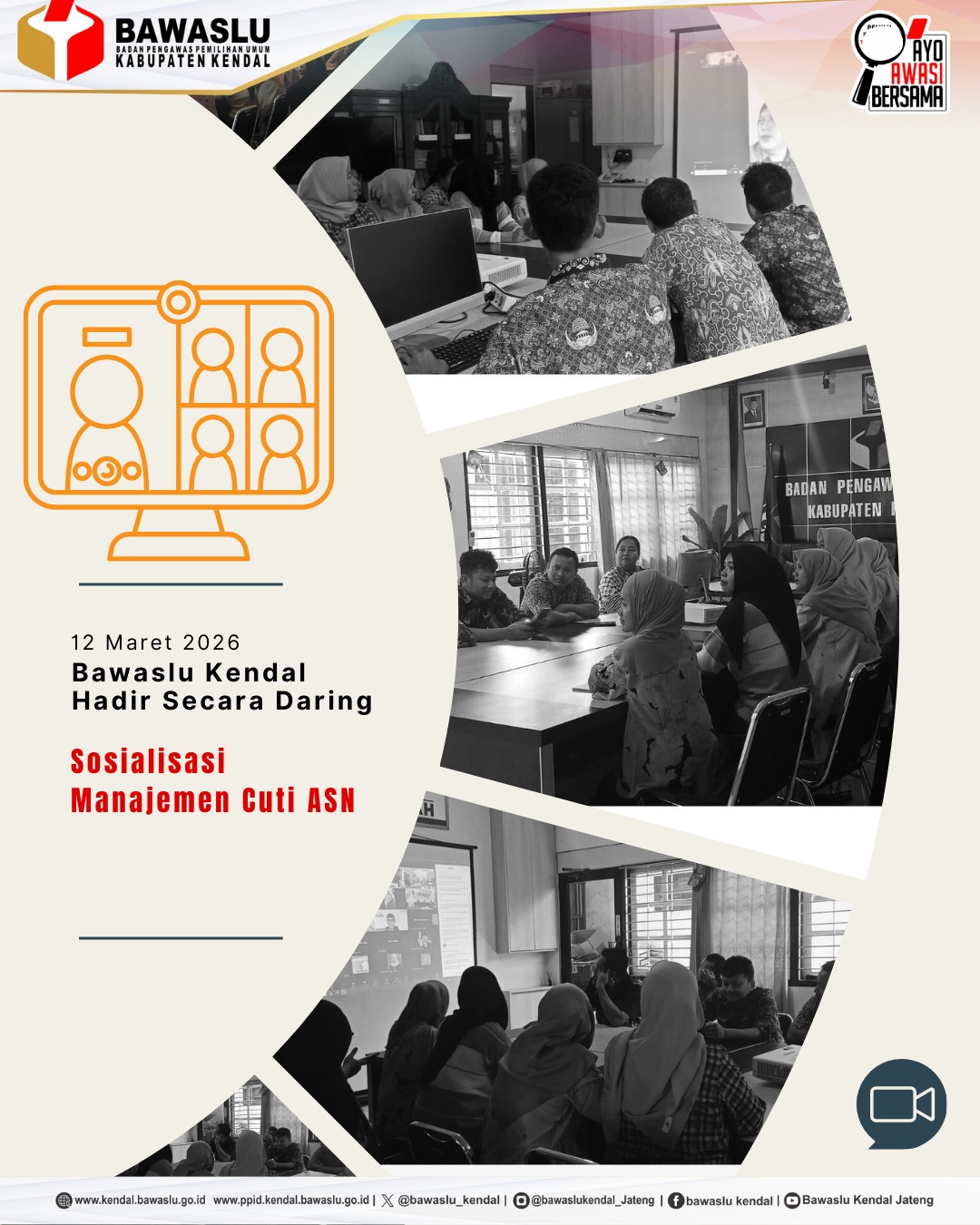 Sosialisasi Manajemen Cuti ASN Bawaslu Provinsi Jawa Tengah