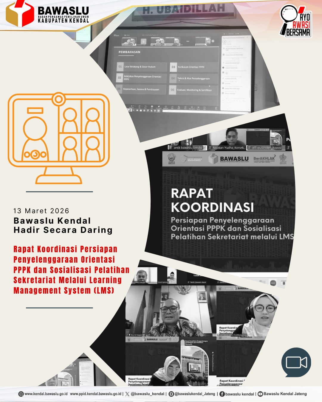 Rapat Koordinasi Persiapan Penyelenggaraan Orientasi PPPK dan Sosialisasi Pelatihan Sekretariat Melalui Learning Management System (LMS)