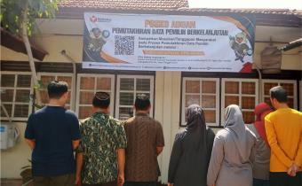 Dokumentasi Posko Aduan Pemutakhiran Data Pemilih Berkelanjutan di Kantor Bawaslu Kabupaten Kendal