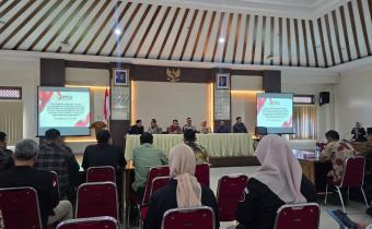 Dokumentasi Rapat Koordinasi (Rakor) Persiapan, Progres Perkembangan, dan Evaluasi kegiatan Penguatan Kelembagaan Pengawas Pemilu, Surakarta, 26 Agustus 2025 