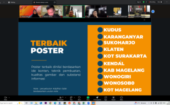 Dokumentasi Bawaslu Kabupaten Kendal mengikuti kegiatan Evaluasi Kehumasan September Menuju Oktober yang diselenggarakan oleh Bawaslu Provinsi Jawa Tengah melalui aplikasi Zoom Meeting