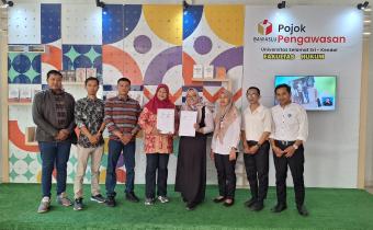 Dokumentasi pelaksanaan Kegiatan Pendidikan Pengawasan Partisipatif. Penandatanganan Perjanjian Kerja Sama (PKS) Bawaslu Kendal dengan Fakultas Hukum UNISS Kendal