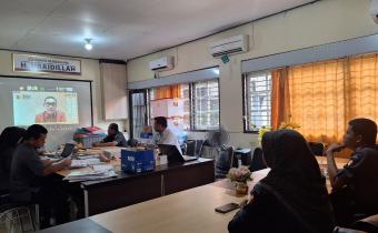 Dokumentasi zoom meeting Pengenalan Pelatihan & Arahan Pimpinan Bawaslu Jateng pada Peserta Pendidikan Pengawas Partisipatif (P2P) Daring Tahun 2025 