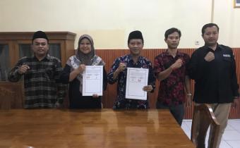 Dokumentasi penandatanganan Nota Kesepahaman (MoU) di Kantor Kemenag Kendal.
