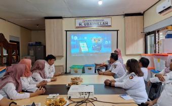 Dokumentasi penyampaian video tutorial baru untuk sistem "Form Pencegahan Online" oleh Anita Rosiyanti 