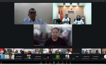 Dokumentasi Bawaslu Kabupaten Kendal mengikuti Rapat Koordinasi (Rakor) secara daring melalui Zoom Meeting terkait Validasi Data Penanganan Pelanggaran Pemilu Tahun 2024 yang diselenggarakan oleh Bawaslu Provinsi Jawa Tengah